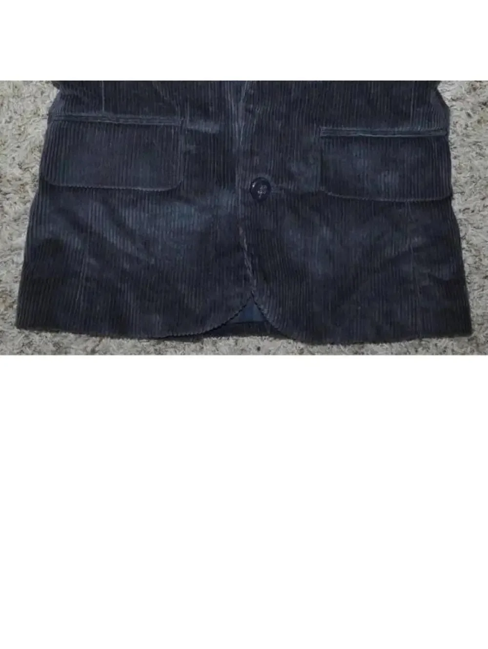 George Corduroy Blazer Boys 4/5 Blue Single Breasted Suit Jacket Lined 3 Pocket